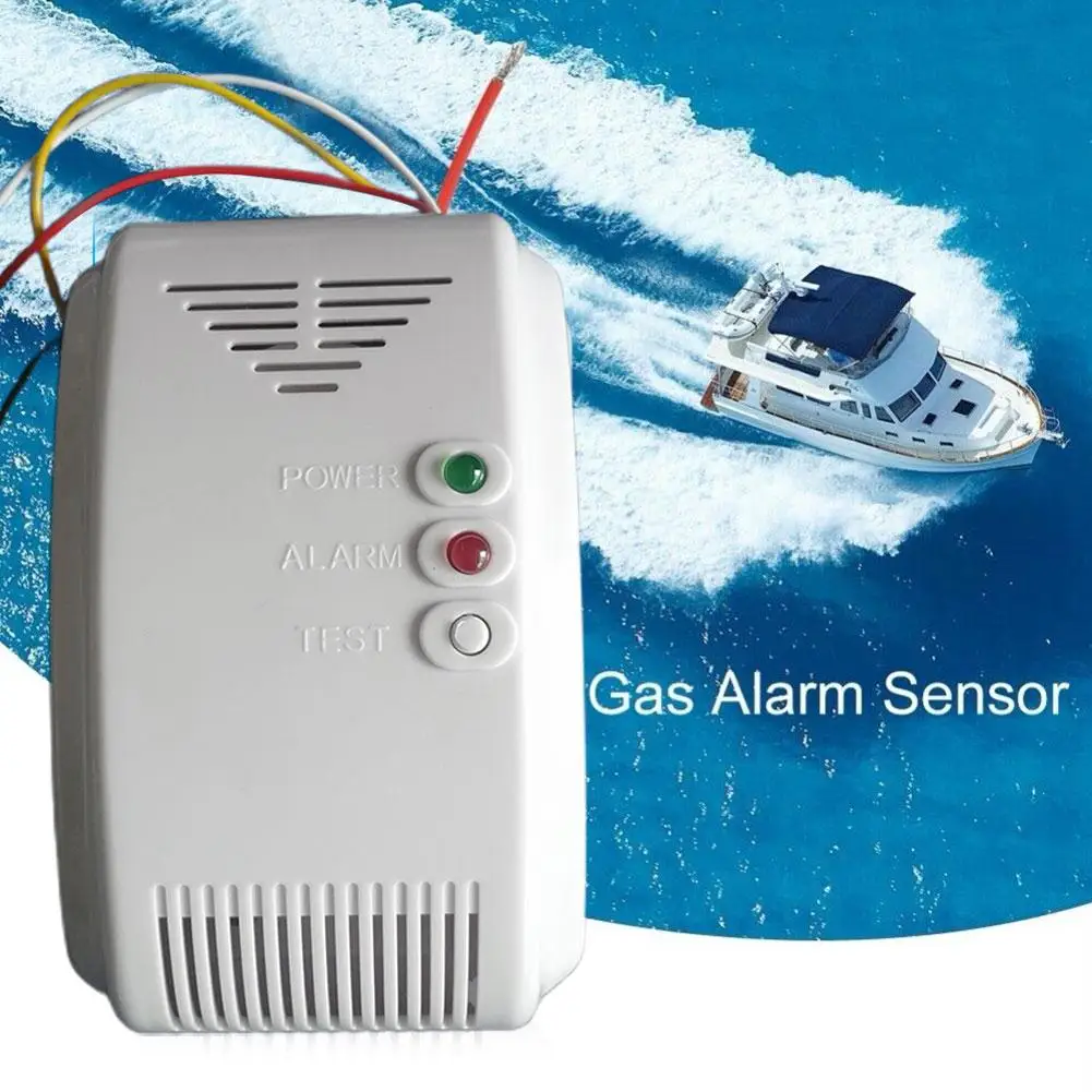 Propane Butane Sensor Wall-mounted 12v Gas Sensor Alarm Motor Natural Flash Lpg Led Sound Home Sensor Alarm Gas Alarm M5a1 smart home background music system 2x15w blue tooth mini touch key in wall amplifier support usb sd card stereo sound player