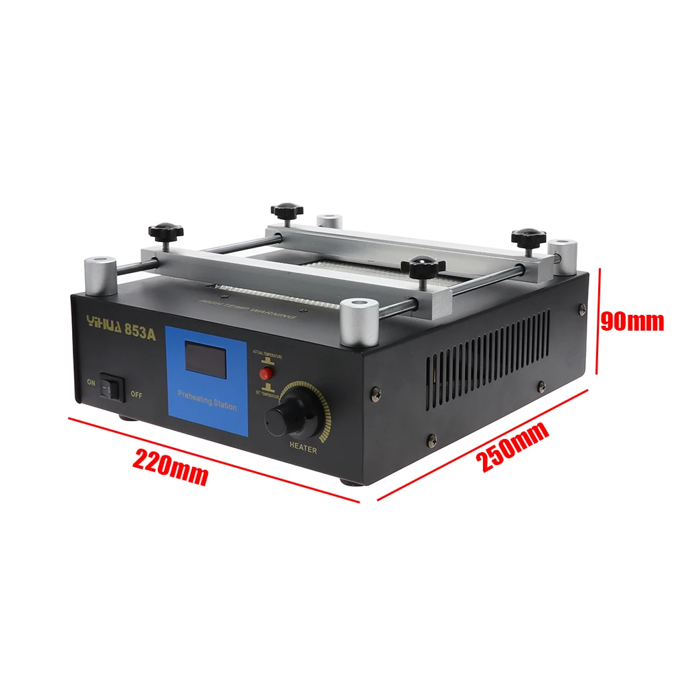 YIHUA 853A SMD BGA Rework Soldering Station Preheating Desoldering Welding Tools PCB Holder Rework Soldering Station Bottom Heat soldering tool,soldering station,welding tool,desoldering station