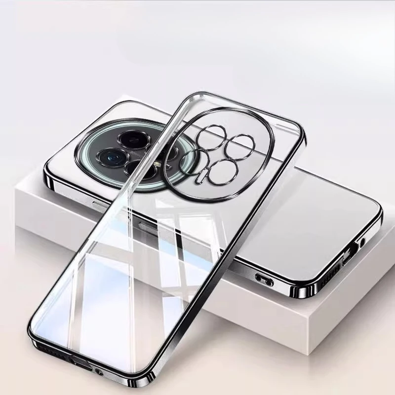Luxury Transparent Electroplated Shockproof Silicone Case