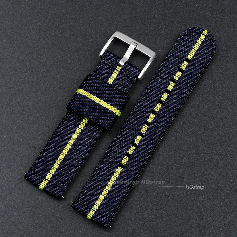 Adjustable Nylon Strap with Stainless Steel Buckle - Quick Release Universal Bracelet