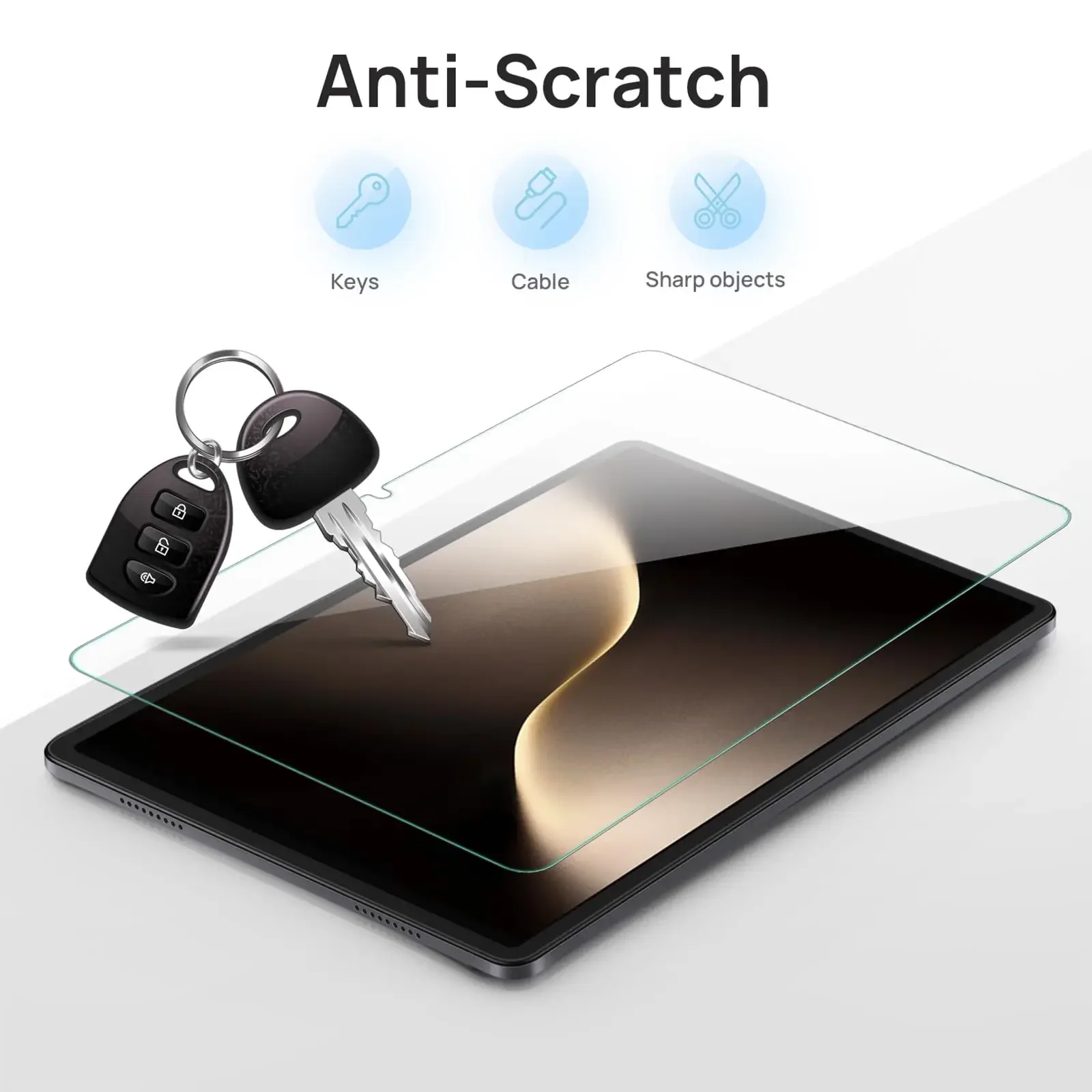 Premium Tempered Glass Screen Protector - Anti-Scratch & Bubble-Free Tablet Film