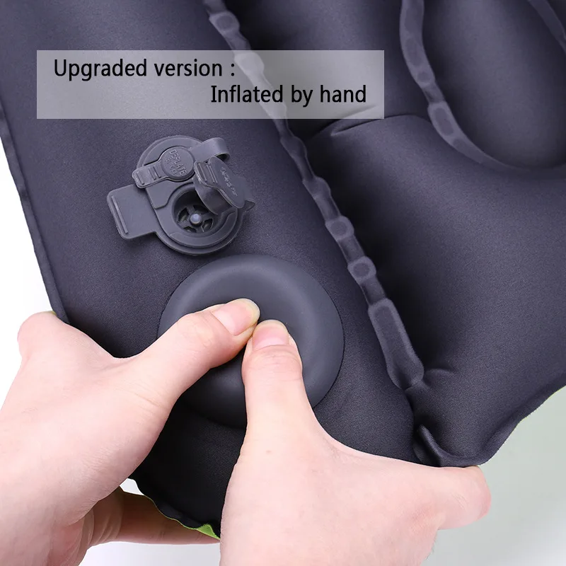Inflatable Lumbar Pillow - Cushion for Airplane Seat Travel Support - Lower Back Cushion for Car, Office Chair -Sciatica Relief 4