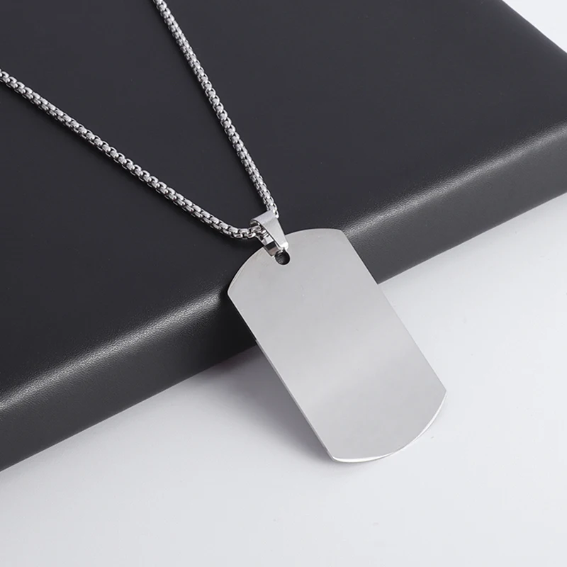 Stainless Steel Pendant Necklace Soldier Accessories Soldier Men