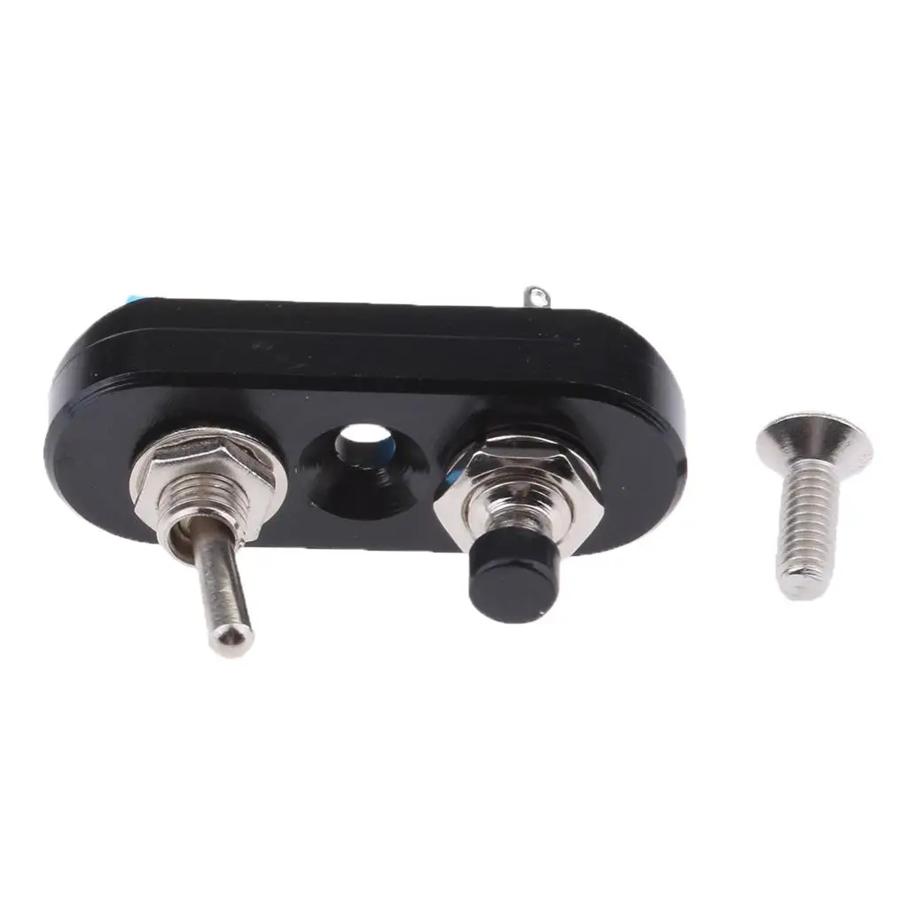 Motorbike Handlebar Double Control Start Horn Button & Toggle for Honda Black High Quality CNC Aluminum Alloy