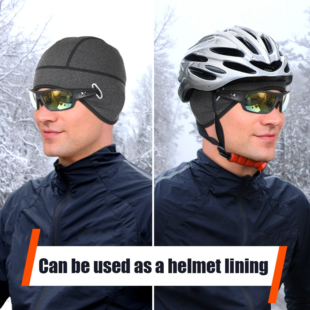 Winter Cycling Cap Windproof Thermal Ski Snowboard Caps Running Hiking Riding Bicycle Biker Helmet Liner Beanies Hats Men Women sports caps