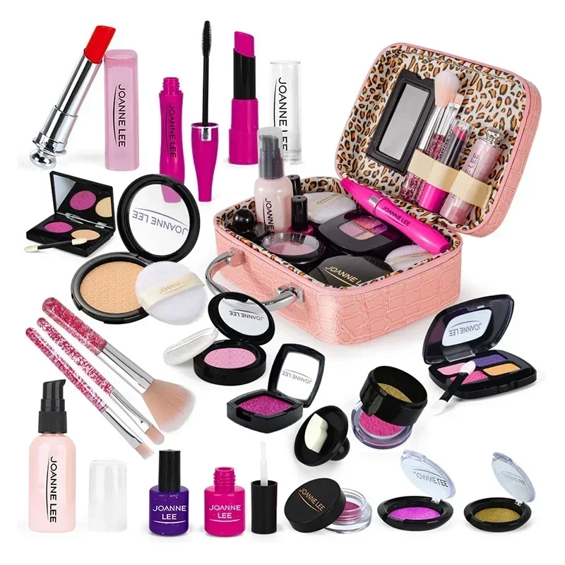 Kids Toys Simulation Cosmetics Set Pretend Makeup Toys Girls Play House Simulation Make Up Preschool For Girls Fun Game