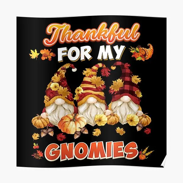 

Благодарен за моих гномиков, плакат, искусство, домашняя настенная комната, Современная роспись, Забавный принт, картина, украшение, винтажный декор, без рамки