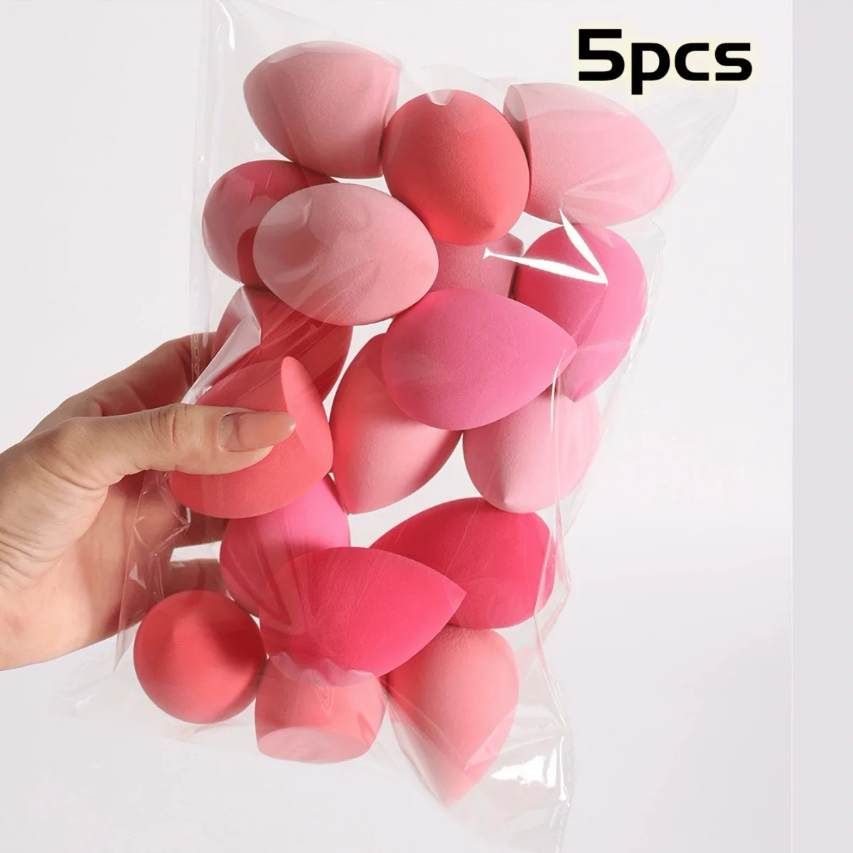 5-10PCS Ombre Makeup Sponge Set - Vegan Dual Use for Liquid/Powder | Latex-Free Travel Essentials All Skin Types