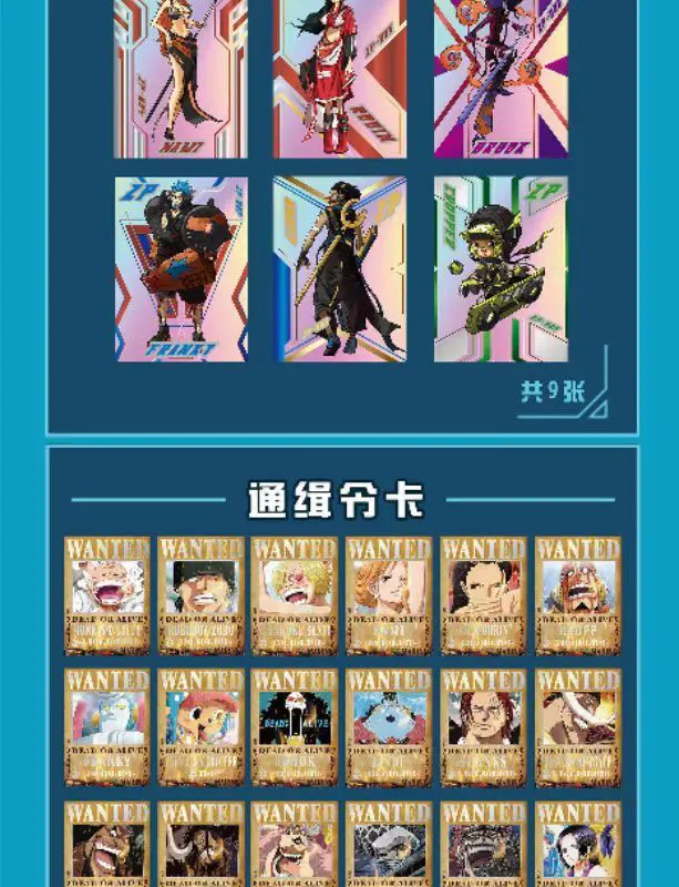 1BOX One Piece Anime Cards Anime Christma Playing Board Zoro Luffy Nami Children Christmas Gift Table Child Toys