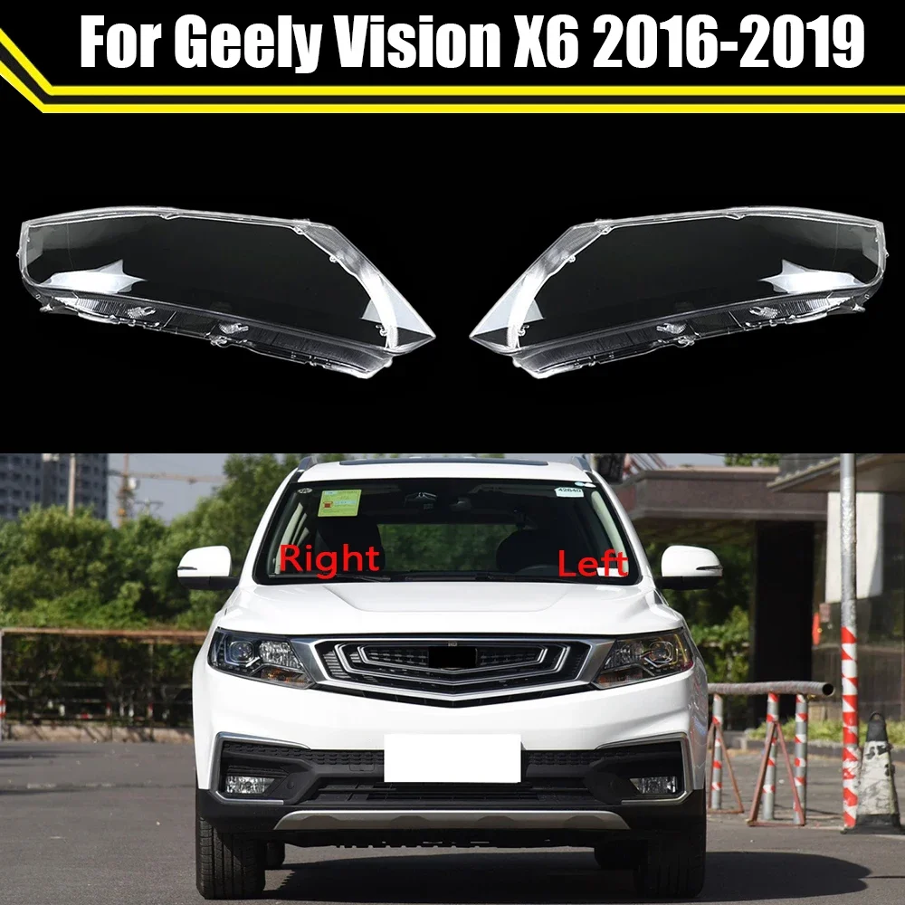 

Защитный чехол для передней фары, Прозрачный Абажур для фар Geely Vision X6 2016 2017 2018 2019