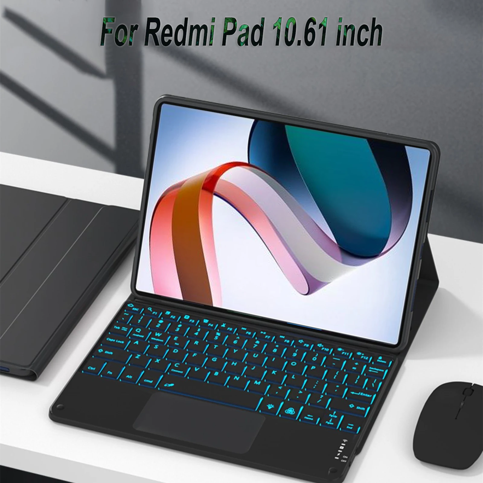 

For Redmi Pad 10.61 Inch Case, Keyboard Cover for Redmi Pad 10.61 Inch