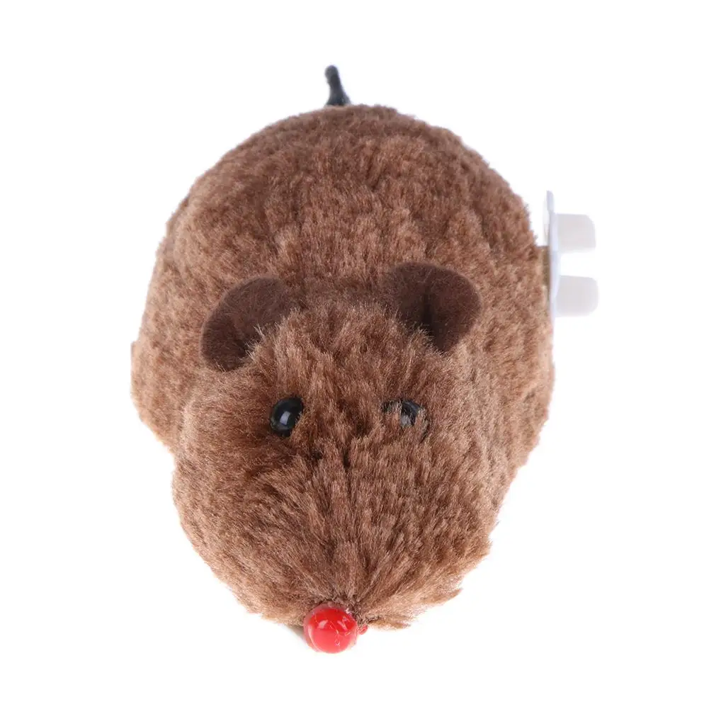 Funny Cat Toys Clockwork Mouse for Cat Dog Spring Power Plush Rat Mechanical Motion Interactive Toy Playing Toy  Pet Accessories