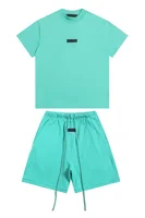Ensemble T-shirt et short tendance pour homme et femme, collection The Garden, nouvelle coloration, t-shirts unis, shorts à cordon, ensembles d'été 4