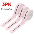 3PK 15mmx7m -Pink