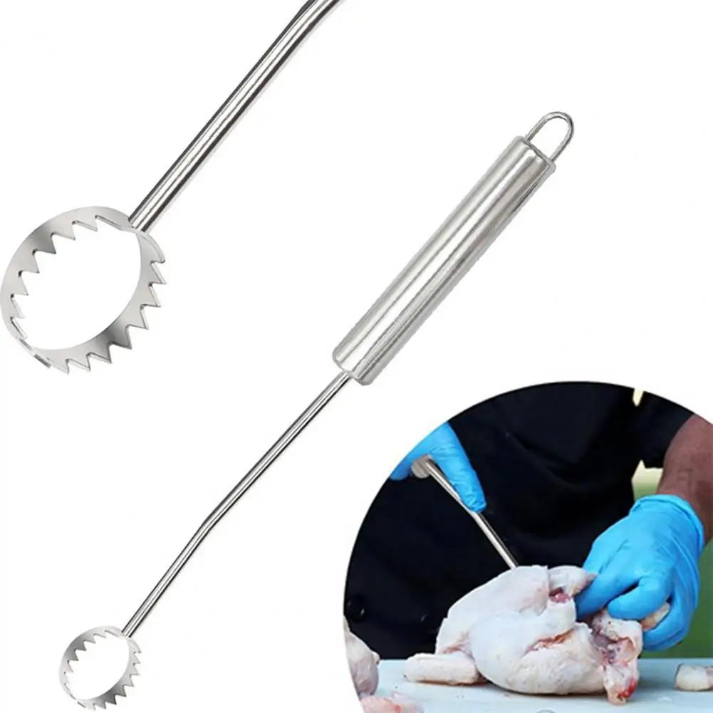 

Heavy-duty Poultry Lung Remover Stainless Steel Lung Scraper Efficient Poultry Lung Removal Tool for Chicken Processing Long