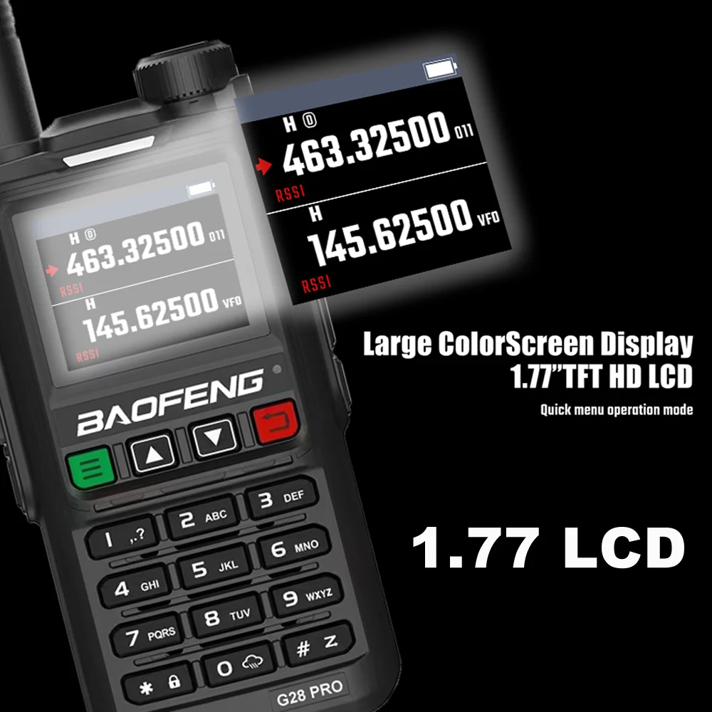 2025 Baofeng UV-G28 Pro 10W Walkie Talkie 999 Channel Powerful Station Hunting Ham Four Band Radio Wireless Set Receiver VHF UHF 3