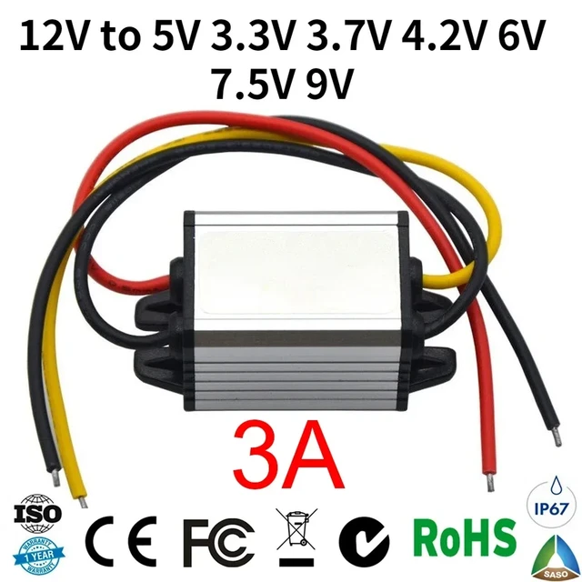 Dc Dc Buck Converter 12v 9v, Dc 3.3v 5v 12v Power Supply