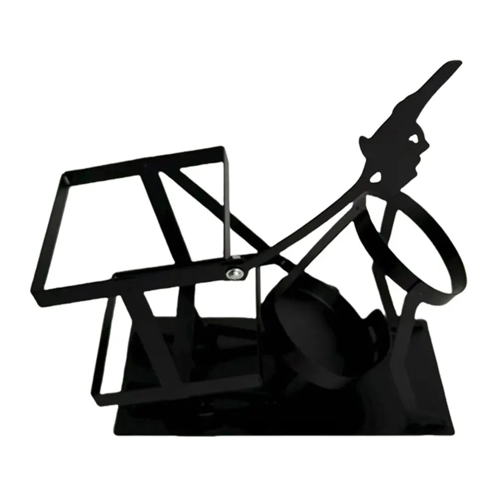 Metal Red Wine Rack Skull Wine Bottle Display Stand