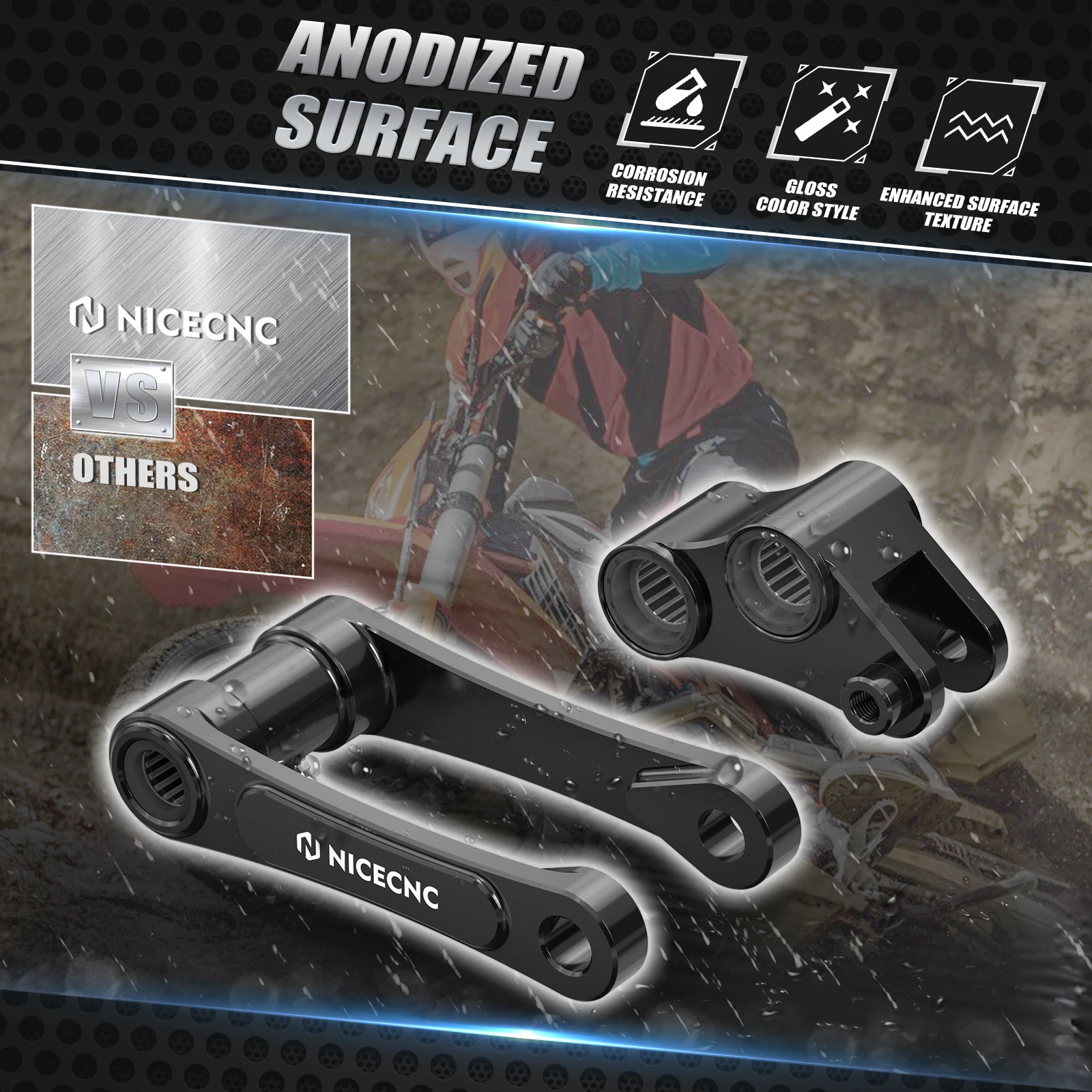 2-Zoll Tieferlegungssatz für KTM 690 Enduro/SMC/R 2019-2025, Husqvarna 701 Enduro/Supermoto 2016-2025, GasGas SM700/ES700 2022-2025 – Detail 7
