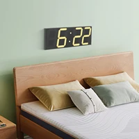 Large LED Wall Clock Digital Clock with Remote Control, Time Date Temperature Display Alarm Clocks , Auto-Dimming, Night Light for Classroom Living Room Bedroom Birthday Gift 5