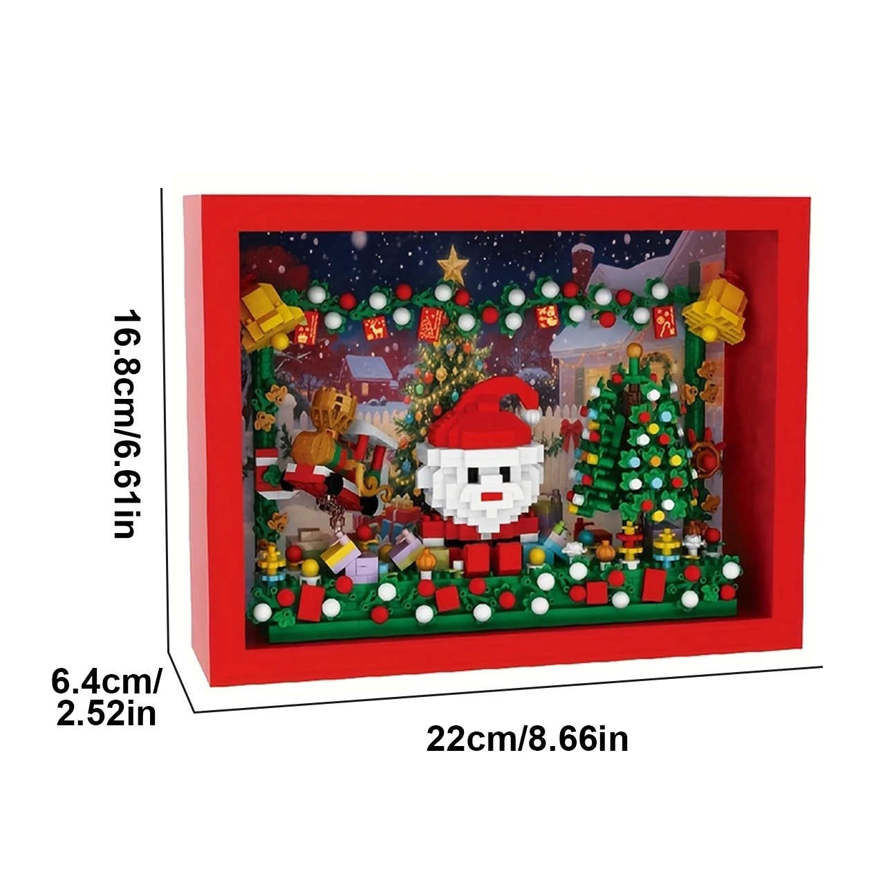 Christmas Building Blocks Decorations Creative 3D Display Models Mini Bricks Santa Claus Christmas Gifts Toys For Childrens