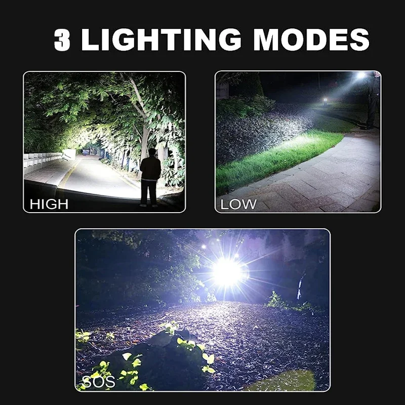 High-power LED Flashlight USB Charging Telescopic Zoom Long-distance Lighting Tactical Lantern Camping Outdoor Torch led flashlight camping lantern led lantern