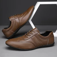 High Quality Male Comfortable Sneakers Men's Driving Shoes for Men Genuine Leather Oxfords Shoes 2024 All-match Men Casual Shoes 1