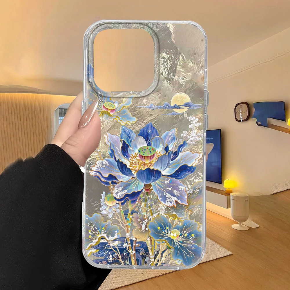 Elegant Pink Lotus Floral Phone Case