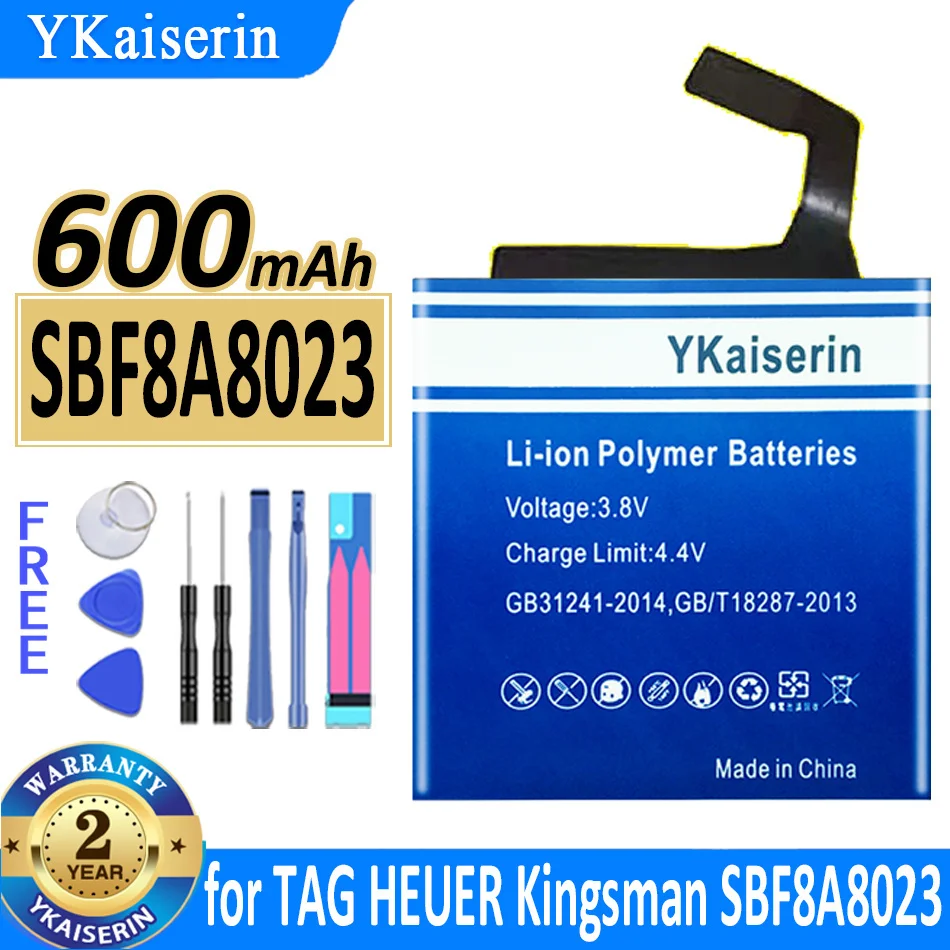 Batteria Ykaiserin Da 600Mah Per Tag Heuer Connected Kingsman Muslimatch Smartwatch Bateria