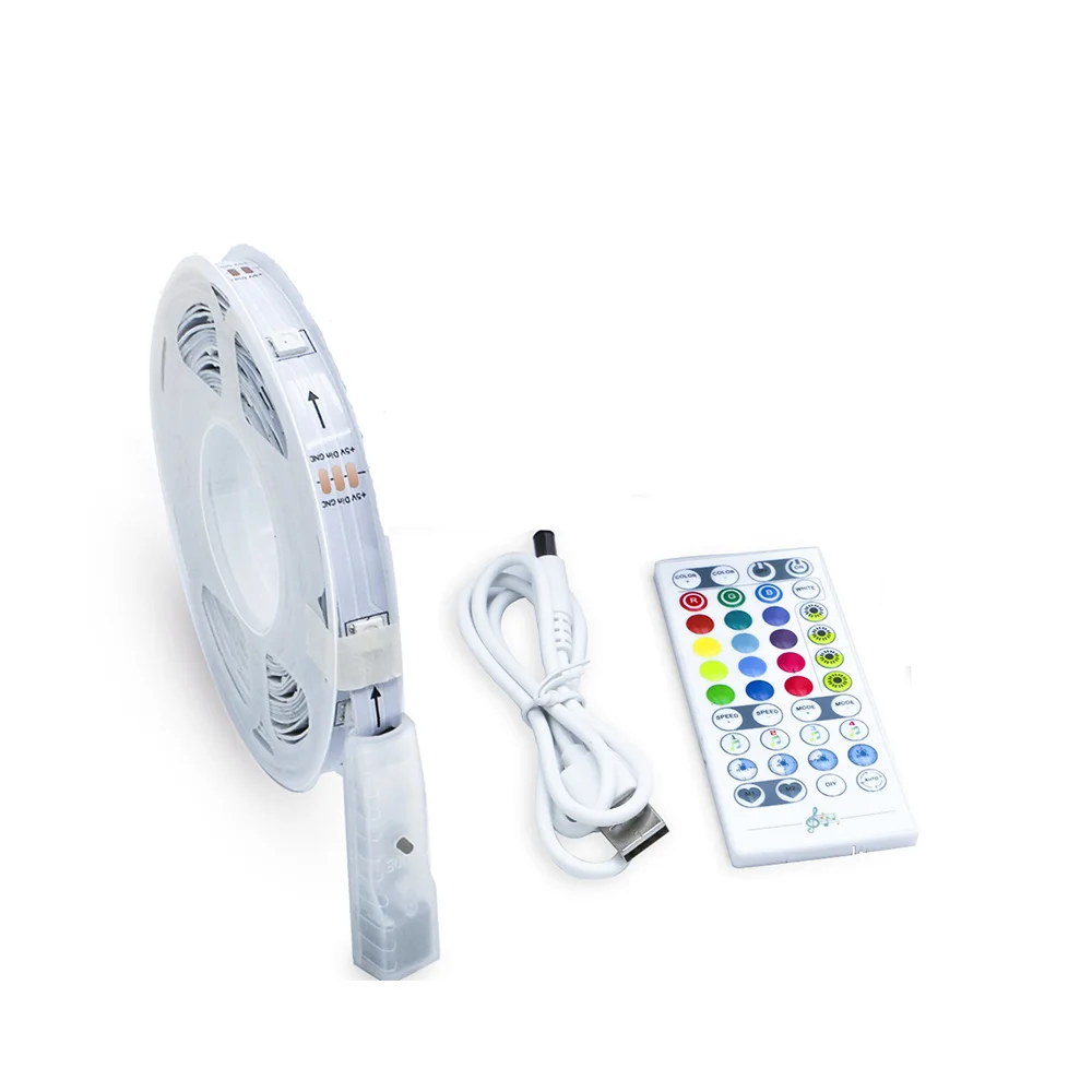 

Фонарь для подсветки телевизора с приложением, фонарь для подсветки, синхронизация музыки, изменение цвета, фонарь 5050 RGB + IC Bluetooth, 5 м