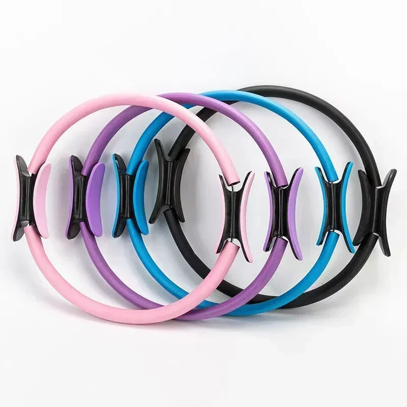 Yoga Fitness Ring Circle Pilates Women Girl Exercise Home Resistance elasticity Yoga Ring Circle Gym Workout Pilates Accessories yoga circle pilates ring