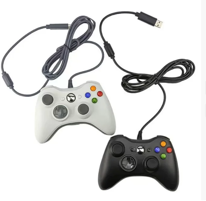 Enhanced Wired Game Controller with Built-in Motor and Customizable Colors