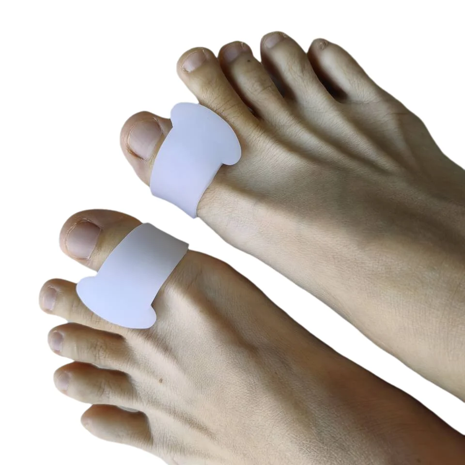 

2Pcs=1Pair Silicone Toe Separators Gel Fingers Spacers Bunion Corrector For Overlapping Hallux Valgus Hammer Orthotics Foot Care