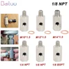 Side Holes Oil Pressure Sensor Connector 1/8 NPT Female To 1/4NPT 1/8NPT 1/8BSPT M10 M12 M14*1.5 Feed Line Gauge Tee Adapter 1