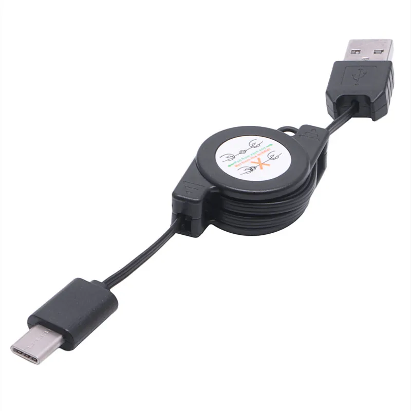 ESTD USB Type C Retractable Cable Sync & Charge Cord For Computer Cellphone