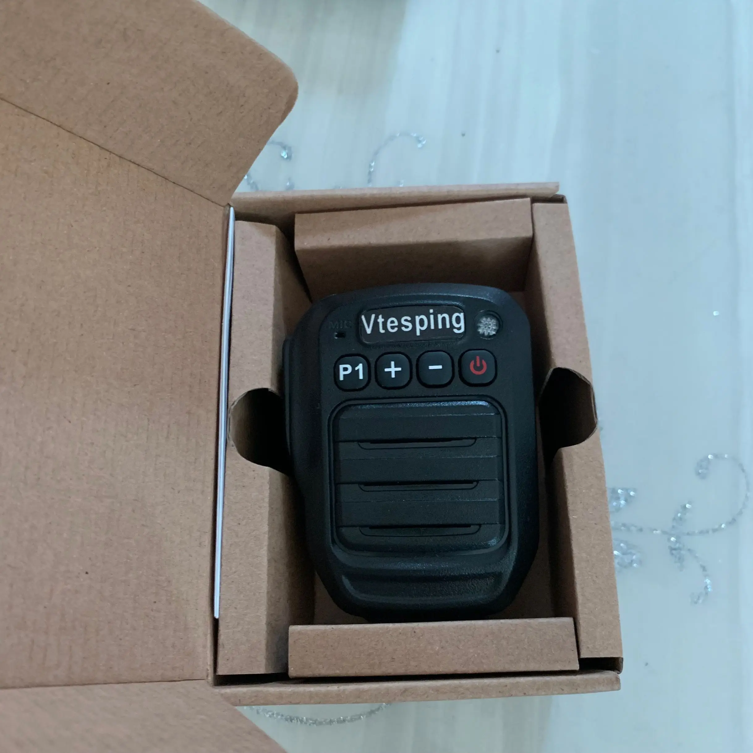 waterproof Bluetooth microphone Ip68 for zello ios+ Android Mobile Phone