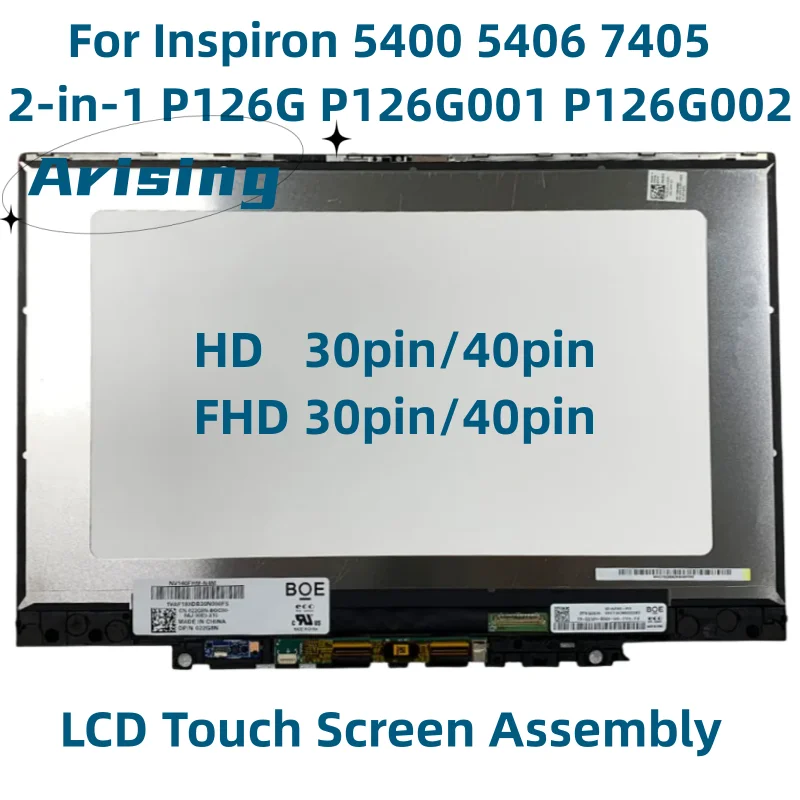 

Дисплей для ноутбука Dell Inspiron 5400 5406 7405 2 в 1 P126G P126G001 P126G002