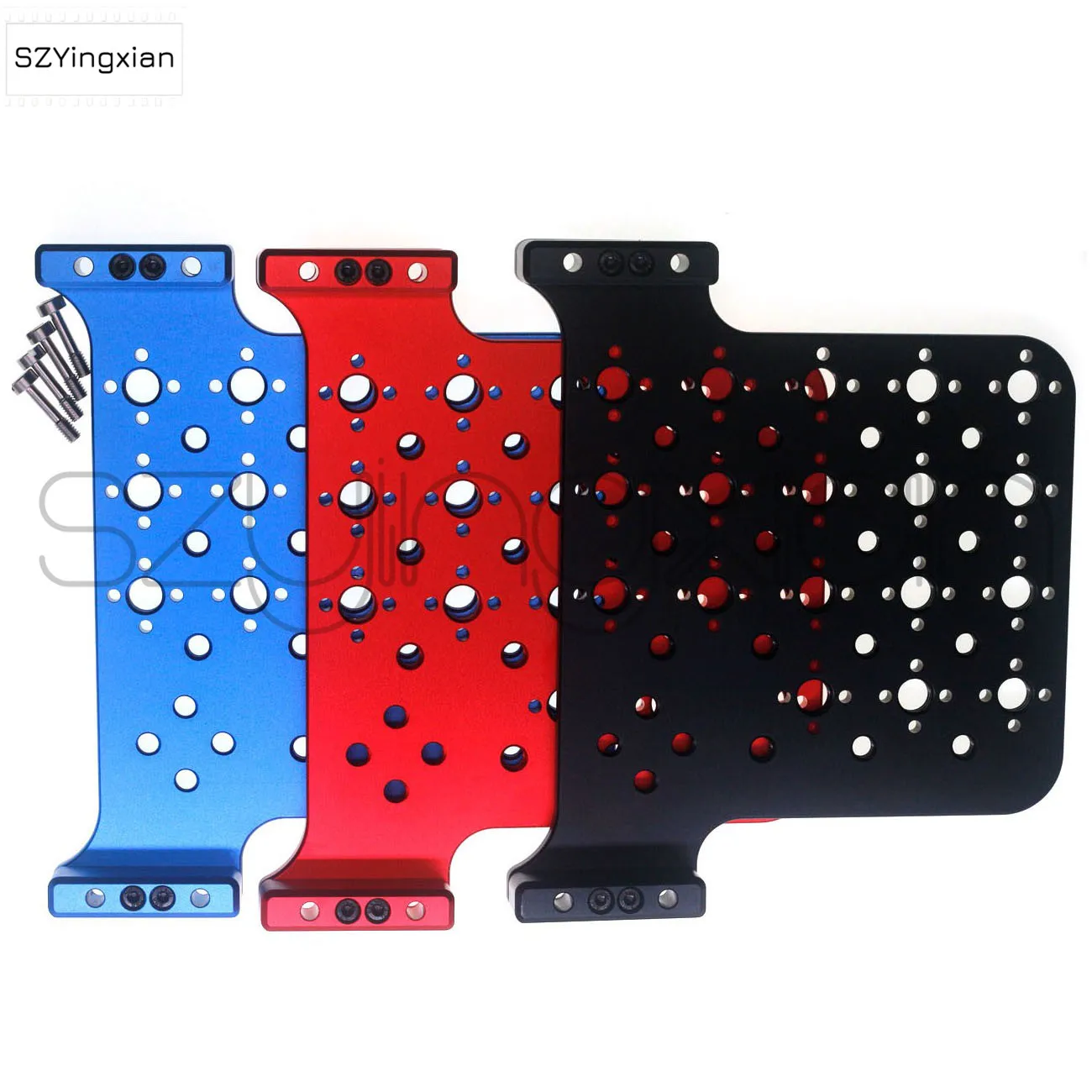 Arri Alexa Mini, Mini Lf Estensione Della Fotocamera Pannello Laterale Grande Con Viti Filettate Da 3/8 "Rosso Viola Blu Nero