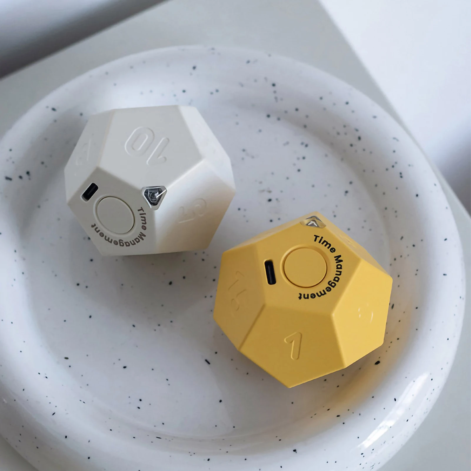 

Cube Timers 450mAh Rechargeable Mini Time Management Cube Dodecahedron Timers with LED Indicator for Cooking Study Workout Study
