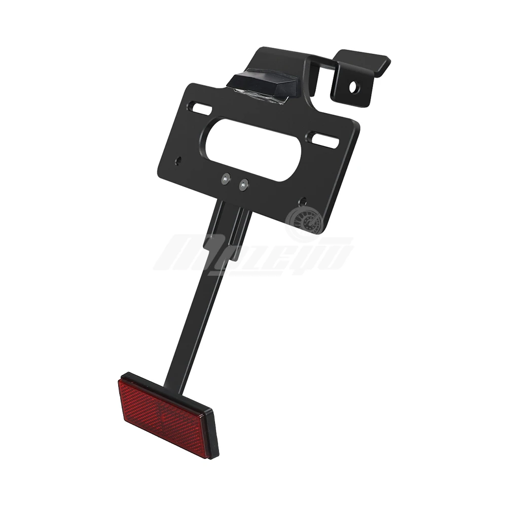 Portatarga Moto Per CRF300L Per CRF 300 L Per Rally 2021 2022 2023 2024 Moto Staffa Di Registrazione Posteriore Tail Tidy Porta Targa Telaio LED targa moto(Nero