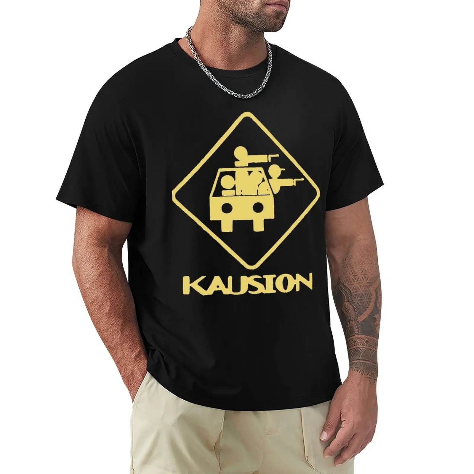 

Kausion Logo T-Shirt quick drying plus size tops t shirts for men cotton