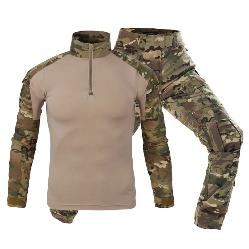 

Suit Training Frog Long-sleeve Hunting Tactical Man Combat Shirt New Fans Outdoor Military Uniform Breathable Pioneer Camouflage