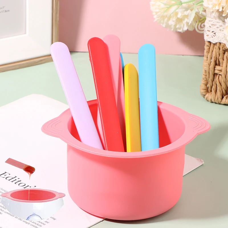 Große Silikon maske Haaren tfernungs stift Wachs wärmer hitze beständiger Ersatz Silikonsc halen Wachs Rührstab Körper Beauty Tool – Detail 1