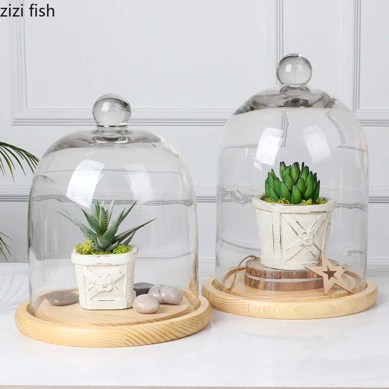 Campana Per Torte In Vetro 21cm - Coperchio Trasparente Per Dolci E Alimenti