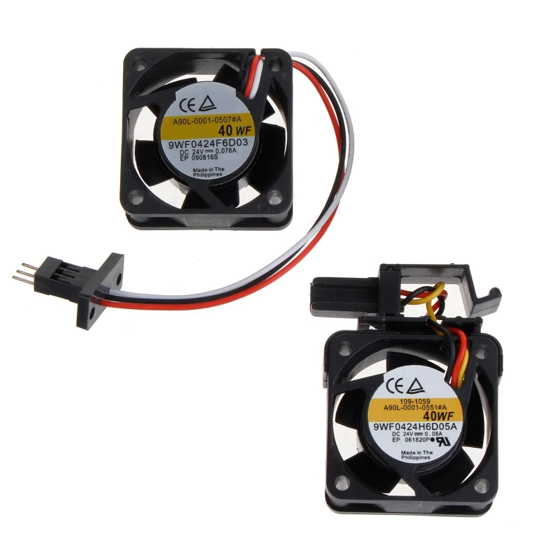새로운 Fanuc 팬 9WF0424F6D03/04 A90L-0001-0507 A 완전한 브래킷 세트 포함, 24V 0.076A,40x20mm