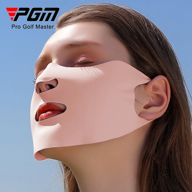 PGM Golf Sunscreen Mask with Double Layer Ice Silk Moisturizing and UV Protection UPF50+Water Washable Face Mask KOZ010 outdoor sunscreen scarf