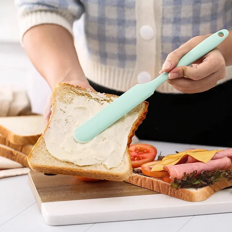 Silicone Spatula Jar Non-Stick Icing Food Grade Heat Resistant Baking Tools Kitchen Gadgets 1pc