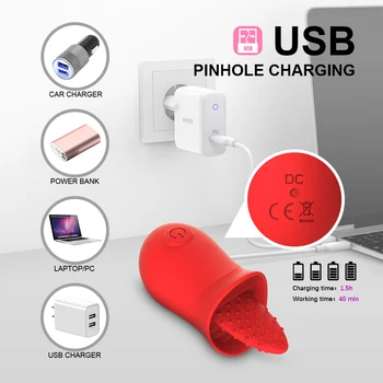 Rose Sex Toys Vibrator for Women Clitoris Stimulation Tongue Licking Vibrator Vagina Oral Intimate Goods Sex Toys for Adults 18 5