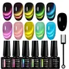 7ml Cat Magnetic Gel Nail Polish Set With Magnetic Stick Moonlight Glitter Cat Eye Semi-permanent Varnish Nail Art nail Supplies 6