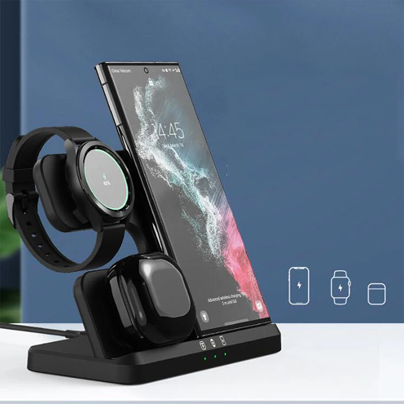 

Беспроводное зарядное устройство 3 в 1 для Samsung Sikai